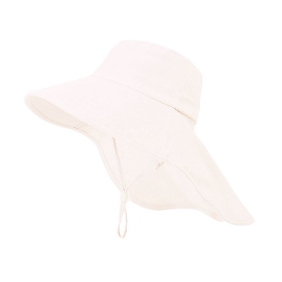 JAJAHO Sun Hat For Kids Sun Protection Summer Hat Beach Play Hats Adjustable Wide Brim Neck Flap For Boys Girls