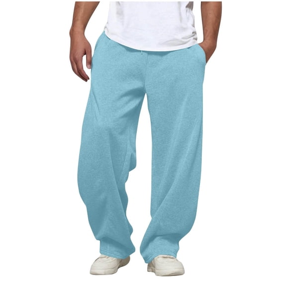 JAJAHO Sweatpants For Mens Joggers With Side Pockets Comfortable Relaxed Fit Drawstring Athletic Running Pants Trendy Trousers