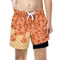 thumbnail image 1 of JAJAHO Swim Trunks For Boys Beach Shorts With Liner Summer Ice Cream Printed Casual Drawstring Boy Bathing Suit Bottoms 5-16Y, 1 of 3