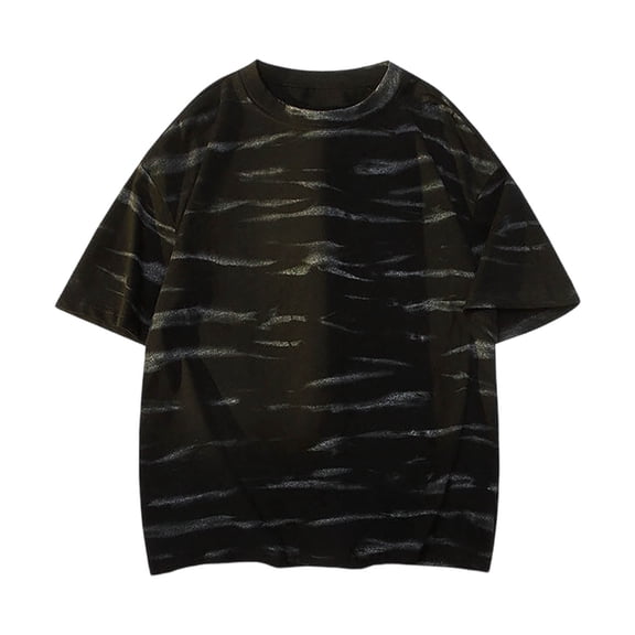 JAJAHO Tie Dye Shirts For Men Short Sleeve T Shirt Summer Casual Relaxed Fit Lightweight Graphic Tee Classic Tops