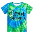 thumbnail image 1 of JAJAHO Tie Dye T Shirts For Boys Girls Happy Kindergarten Graduation Tshirts Kids Toddler Short Sleeve Crew Neck Letter Graphic Tee, 1 of 2