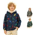 thumbnail image 1 of JAJAHO Toddler And Kids Boys Jacket With Sherpa Lining Cartoon Dinosaur Zipper Winter Coats Sizes 1-7Y, 1 of 8
