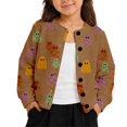 thumbnail image 1 of JAJAHO Toddler And Kids Girls Cardigan Halloween Open Front Button Down Jacket 1-8Y, 1 of 6