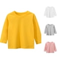 thumbnail image 1 of JAJAHO Toddler And Kids Long Sleeve T Shirts Boys Girls Cotton Fall Clothes Sizes 1-9 Basic Tees, 1 of 3