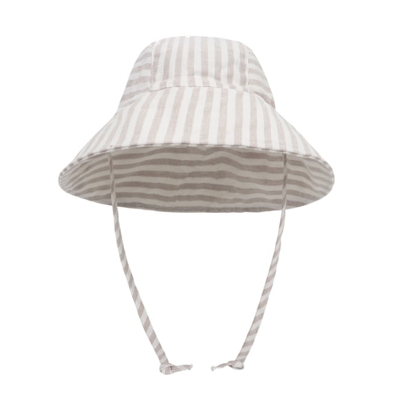 JAJAHO Toddler Bucket Hat Baby Boys Girls Wide Brim Solid Color Outdoor Play Beach Sun Hat With Adjustable Strap
