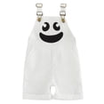 thumbnail image 1 of JAJAHO Toddler Kids Halloween Overalls Shorts Pumpkin Face Corduroy Adjustable Straps Bib Shorts 12M-5Y, 1 of 2