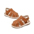 thumbnail image 1 of JAJAHO Toddler Sandals Boys Girls First Walking Shoes Breathable Open Toe Hook And Loop Non- Summer Sandals, 1 of 6