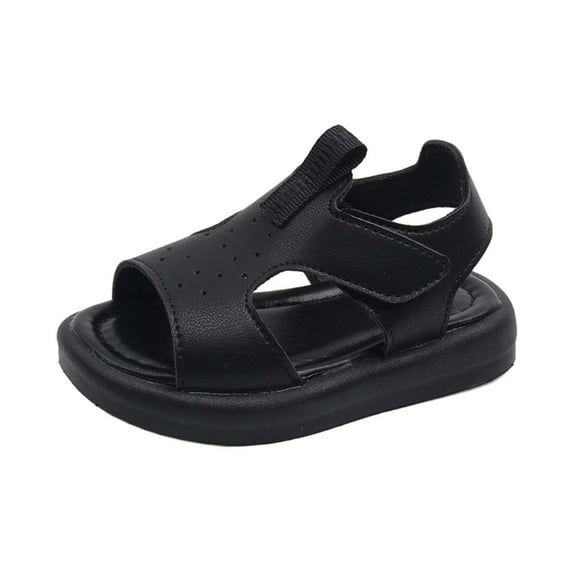 JAJAHO Toddlers Kids Sandals For Boys Girls Comfortable Casual Summer Shoes Lightweight Soft Sole Hook And Loop Open Toe Baby Beach Footwear Ages 1-6 Years Trendy Shoes