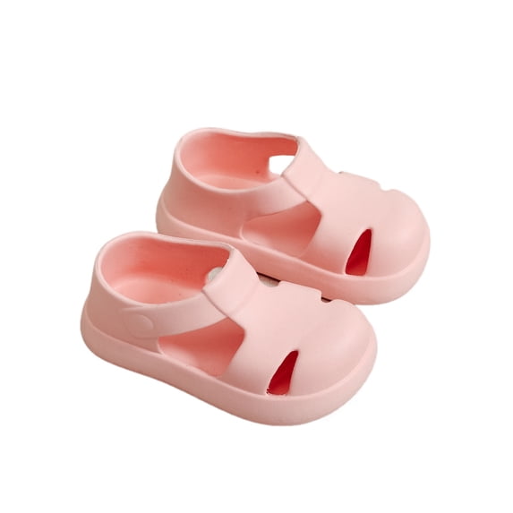 JAJAHO Toddlers Kids Sandals For Boys Girls Soft Sole Summer Casual Outdoor Lightweight -On Beach Slippers Ages 1-4 Years Trendy Shoes