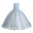 thumbnail image 1 of JAJAHO Tutu Dress For Girl Princess Birthday Party Maxi Mesh Dress Sleeveless Flower Ball Gown 3-9Y Trendy Dresses, 1 of 9