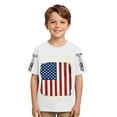 thumbnail image 1 of JAJAHO US National Flag Shirts For Boys Short Sleeve 1776-2026 T Shirt For Celebrate America's 250th Anniversary Kids Tee 1-13Y, 1 of 3
