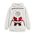 thumbnail image 1 of JAJAHO Unisex Christmas Santa Cat Hoodie Pet Holder Kitten Puppy Carriers Pullover Fuzzy Sweatshirt With Zipper Pouch, 1 of 6