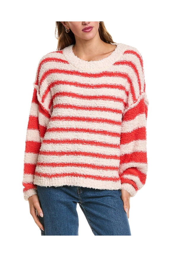 JAK womens Crewneck Sweater, S/M, Brown