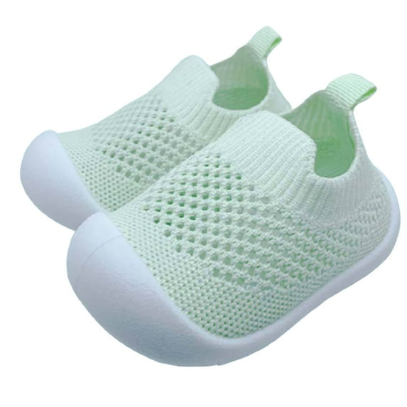 JAKANYQ Baby Shoes Baby Boys Girls Sock Shoes Breathable Slippers Indoor Outdoor Boots First Walking Shoes On Sneakers Non- With Soft Rubber Soles Green 18-24 Months