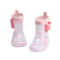 thumbnail image 1 of JAKANYQ Boots Toddler Kids Cartoon Bowknot Infant Boys Girls Rain Boots Waterproof Non-Slip Shoes Outdoor Shoes Cozy Warm, 1 of 5