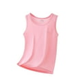 thumbnail image 1 of JAKANYQ Boys' Tee Summer Lightweight Plain Colored Round Neck Sleeveless Lyocell Pullover Minimalist Style, Pk1, 4-5 Years, 1 of 4