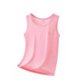 thumbnail image 1 of JAKANYQ Kids' T-Shirts Summer Lightweight Plain Colored Round Neck Sleeveless Lyocell Pullover Casual Comfort, Pk1, 7-8 Years, 1 of 4