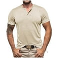 thumbnail image 1 of JAKANYQ Men's T-Shirts 2024 Summer Fashion Casual Slim Short Sleeved T Shirt Comfy Breathable, 1 of 6