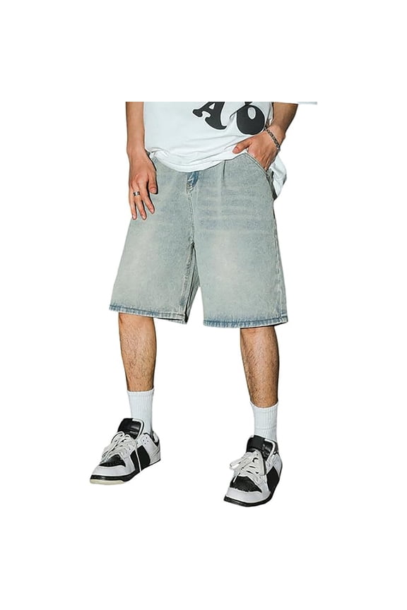 Mens Shorts Baggy Jorts Baggy Fit Jeans Street Dance Skateboard Elegant Comfortable Shorts
