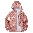 thumbnail image 1 of JAKANYQ Toddler Girls Rain Jacket Lightweight Windbreaker Coat With Hood Rose Gold 8, 1 of 3