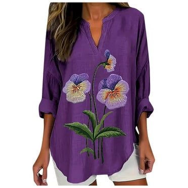 VREWARE Christmas Top For Women 2024 Printed Casual
