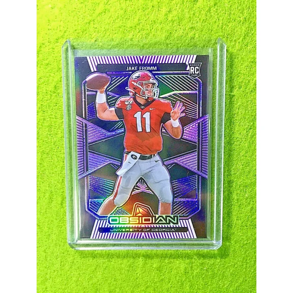 JAKE FROMM PRIZM ROOKIE CARD JERSEY #11 GEORGIA #/49 RC 2020 Obsidian BILLS SP