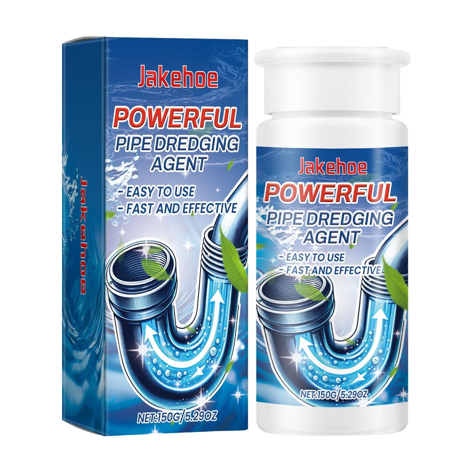 JAKEHOE drain Unclog cleaner, kitchen toilet sink drain clog unclog