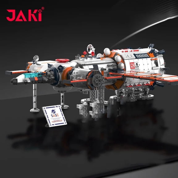 JAKI Space Exploration Series Space Station Core Module DIY Building Block Set Boys Model Assembly Toys