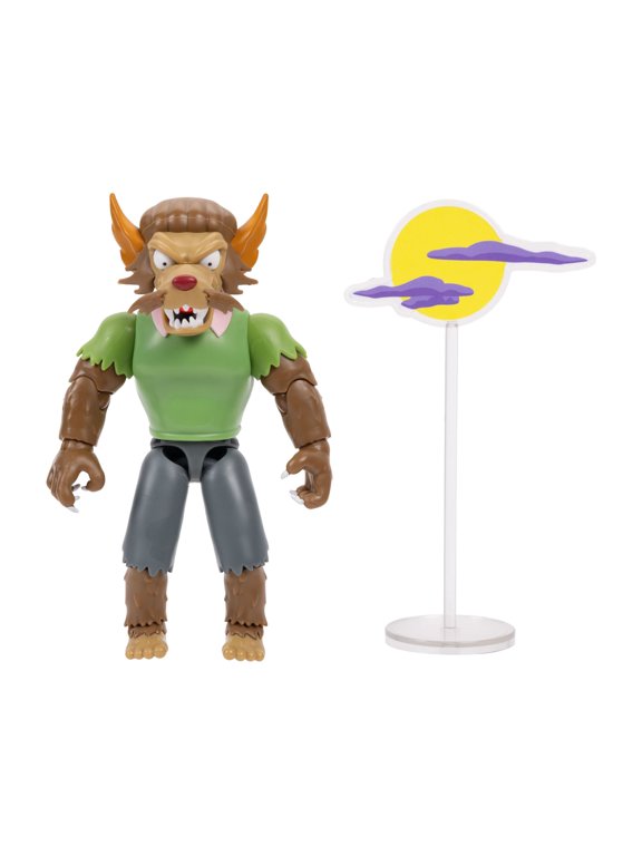 The Simpsons Treehouse of Horror Werewolf Ned Flanders Deluxe Action Figure with 17+ Points of Articulation