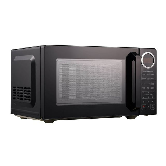 JAL 900 Watt High Power Microwave Oven, 0.9 cu. ft., Easy-to-Operate LED Display, 10 Power Levels, Kitchen Essentials - Black