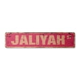 thumbnail image 1 of JALIYAH Vintage Aluminum Street Sign Childrens Name Room Metal Sign rustic metal tin | Indoor/Outdoor |  18" Wide, 1 of 4