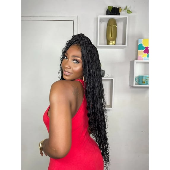 JALIZA Triangle Base Human Hair Boho Curls 36