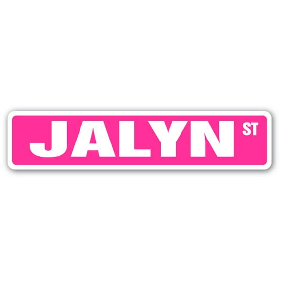 JALYN Street Sign Childrens Name Room Sign | Indoor/Outdoor |  30" Wide