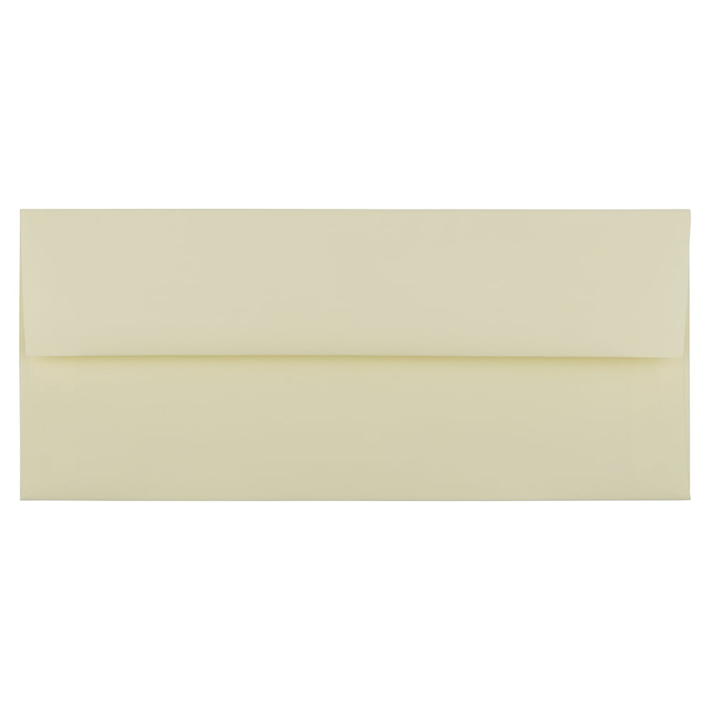 JAM 10 Business Strathmore Envelopes, 4 1/8 x 9 1/2, Ivory Wove, 50