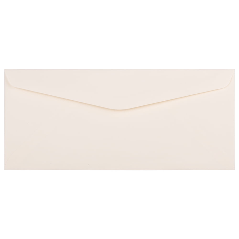 JAM 10 Business Strathmore Envelopes, 4 1/8 x 9 1/2, Natural White
