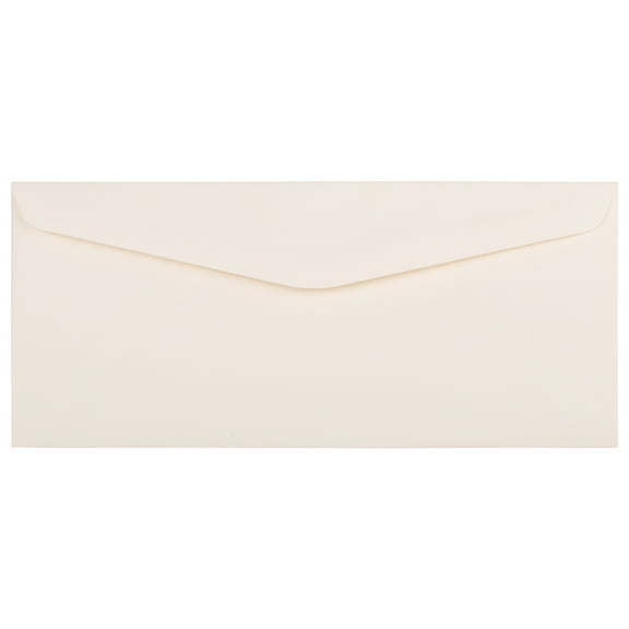 JAM #10 Business Strathmore Envelopes, 4 1/8 x 9 1/2, Natural White Linen, 50 per Pack