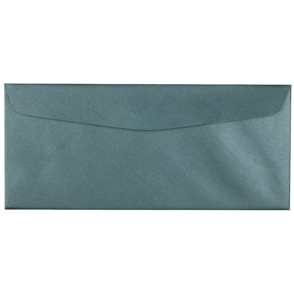 JAM #10 Envelopes, 4.1x9.5, 500/Box, Malachite Deep Green Metallic