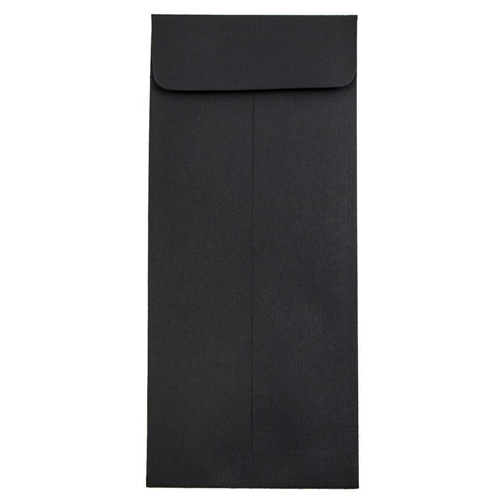 JAM #10 Policy Envelopes, 4.1x9.5, 1000/Carton, Black Linen