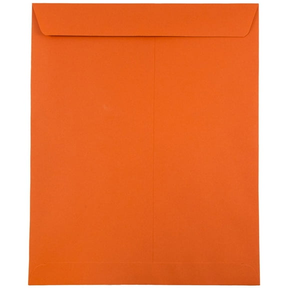 JAM 10 x 13 Catalog Envelopes, Orange, 100/Pack