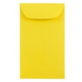 JAM 3 Coin Envelopes, 2.5x4.25, Yellow, 1000/Carton
