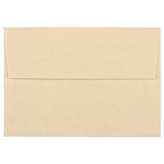 JAM 4Bar Envelopes, 3.6x5.1, Brown Parchment, 25/Pack