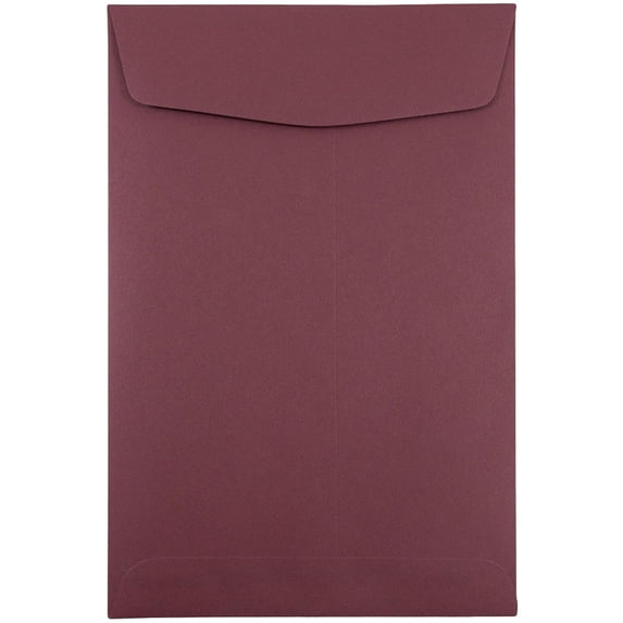 JAM 6 x 9 Catalog Envelopes, Burgundy, 50/Pack
