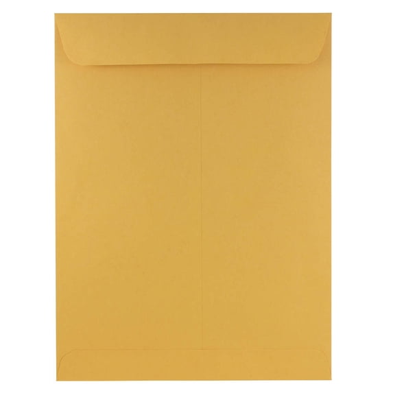 JAM 9 x 12 Open End Catalog Premium Envelopes, Brown Kraft Manila, 100/Pack