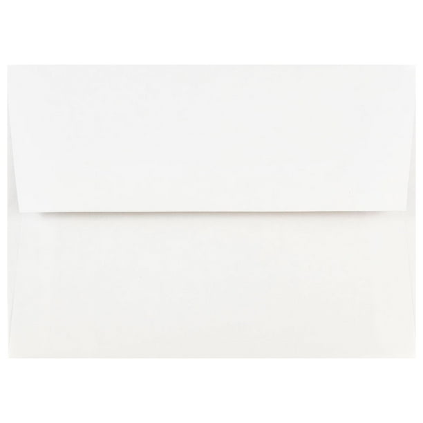 JAM A7 Invitation Envelopes, White, 51/4" x 71/4", Bulk 1000 per