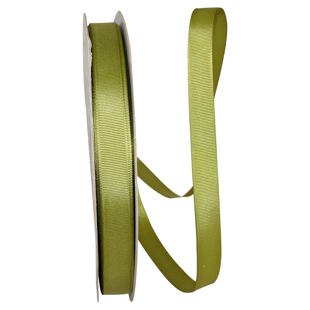 JAM All Occasion Green Grass Polyester Grosgrain Ribbon, 3600" x 0.62"