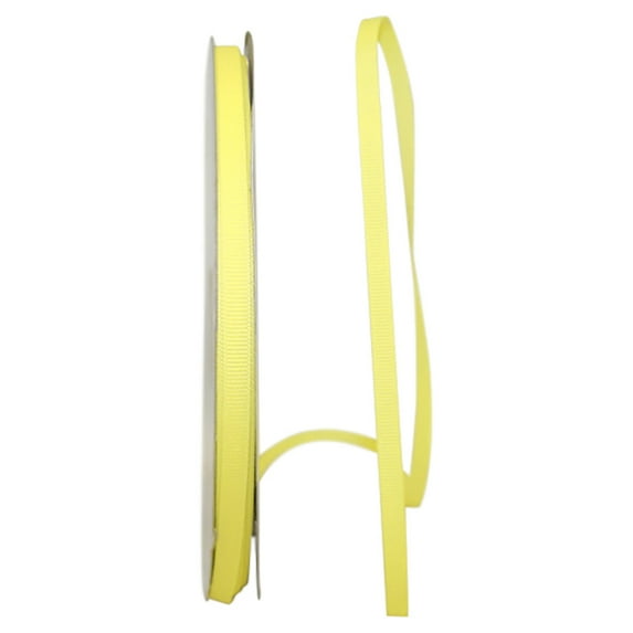 JAM All Occasion Grosgrain Baby Maize Polyester Ribbon, 3600" x 0.25"