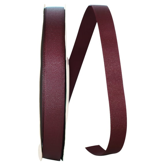 JAM All Occasion Grosgrain Burgundy Polyester Ribbon, 3600" x 0.87"