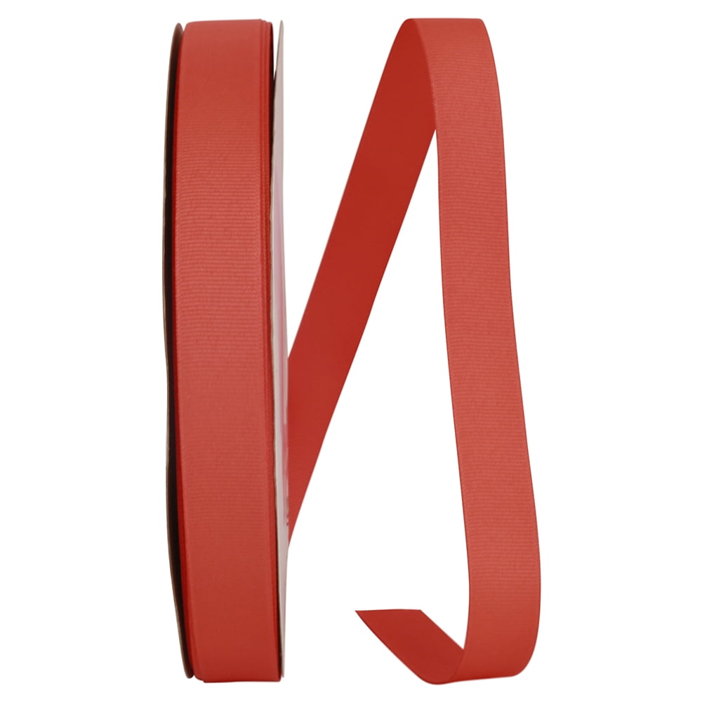 JAM All Occasion Grosgrain Coral Polyester Ribbon, 3600" x 0.87"
