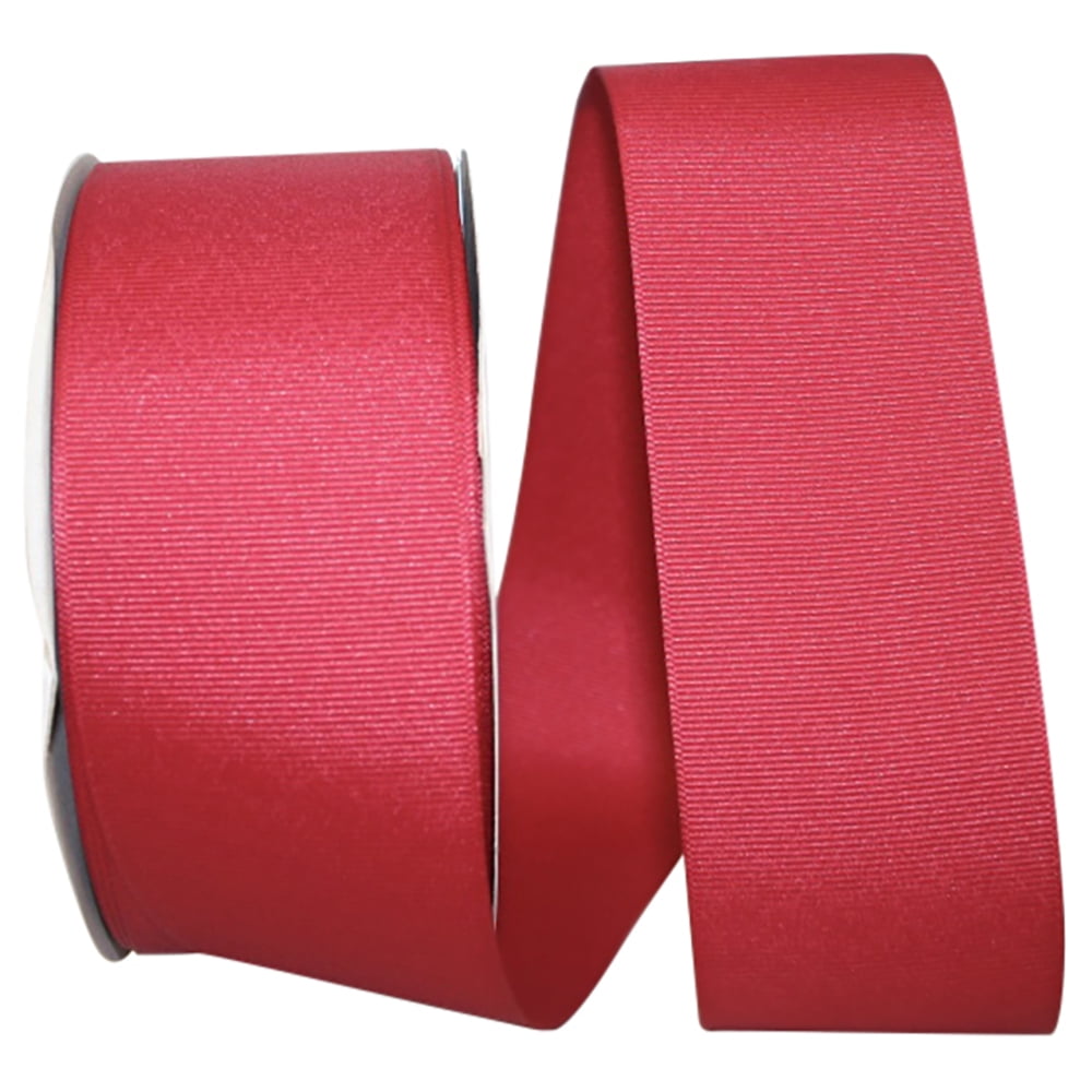 JAM All Occasion Grosgrain Cranberry Polyester Ribbon, 1800" x 2.25"