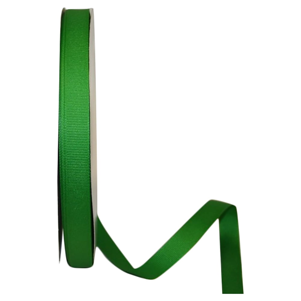 JAM All Occasion Grosgrain Emerald Polyester Ribbon, 3600" x 0.62"